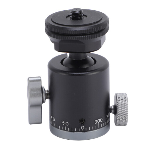 Camera Ball Head Cold Shoe Mount 1/4"