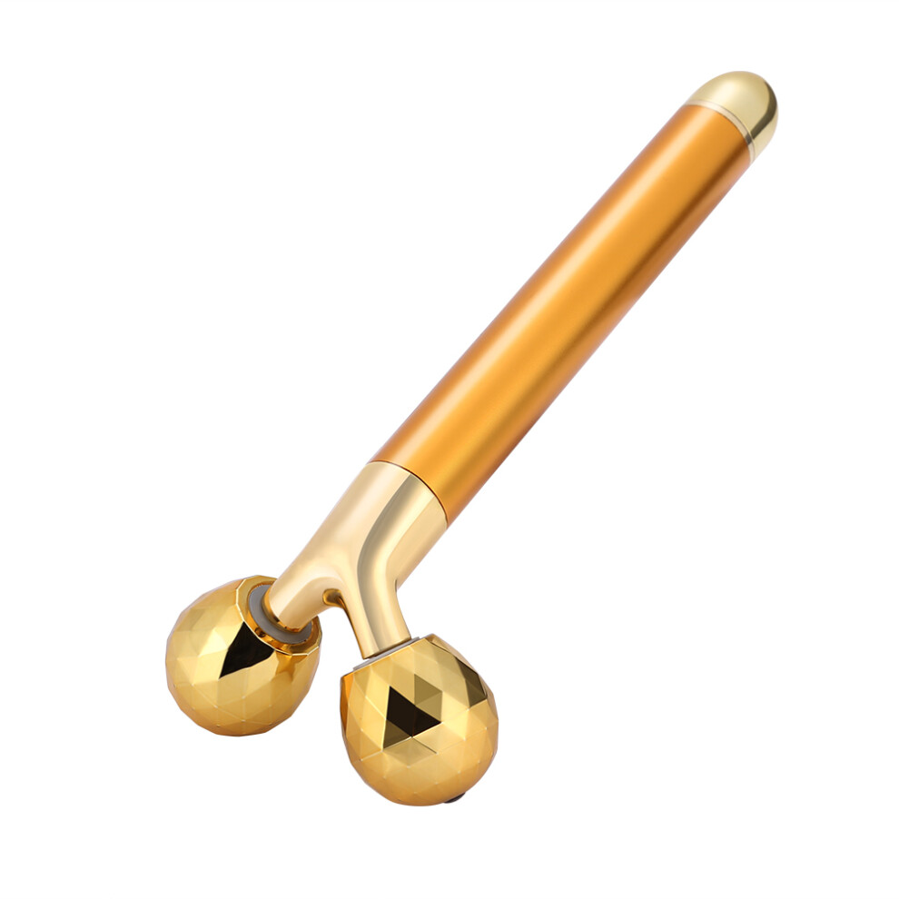 Gold 24K Microcurrent Facial Massager Y-Shaped Full Body Skin Tightening