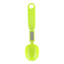 Portable 500g/0.1g Digital Kitchen Food Scale with Measuring Spoons (Green)