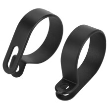 200pcs Nylon P Cable Clamps Assorted Kit Black for Flexible Wiring Heavy Duty