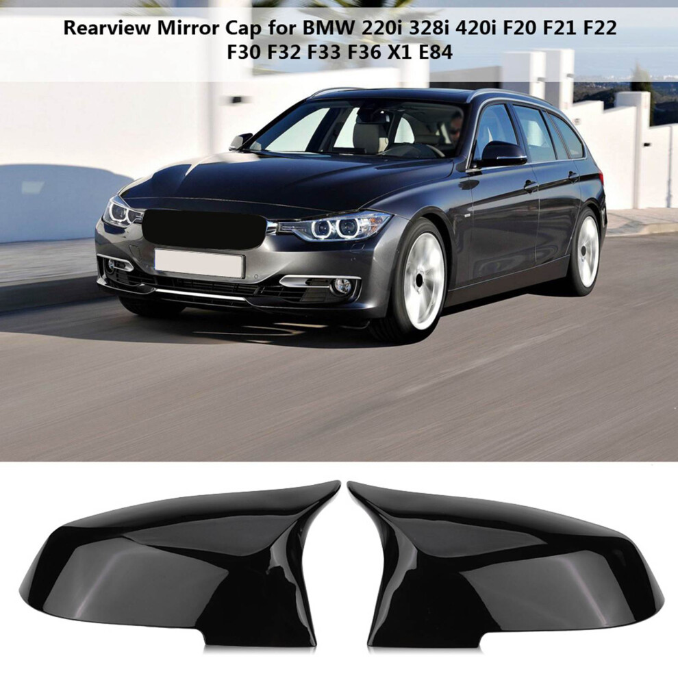 Glossy Bmw Mirror Cover F20 F30 F32 Black 7293282200791