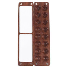 Houten aquarelpalettedoos met dekselpigmenthoes voor acryl en gouache luchtdichte reisverfmengtray