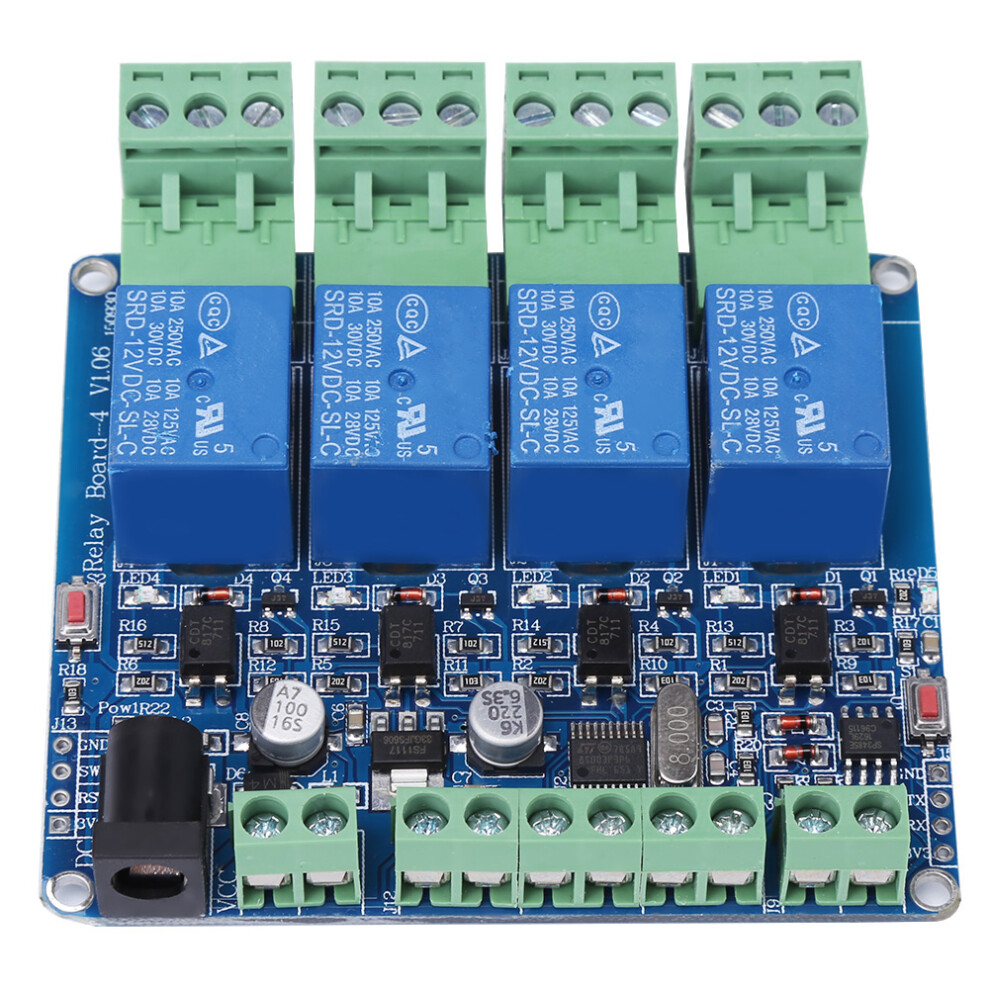 4 Channel Relay Module Board Stm8s103f3 12V Microcontroller With Indicators 9311392993735