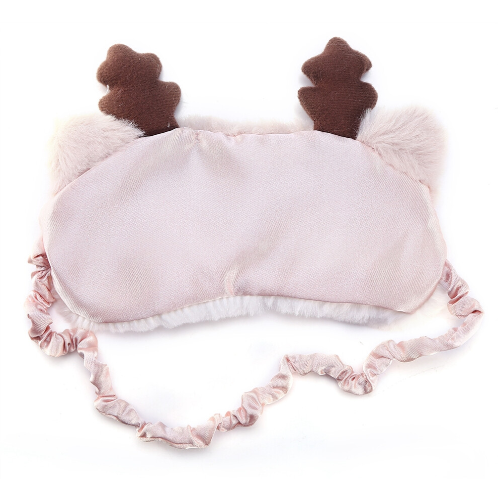 Winter Animal Eye Mask Reindeer Sleep Cover Soft Nap Eye Shade for Rest & Relax