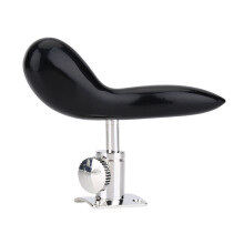 Premium Black Bakelite Bassoon Hand Holder with Silver Base and Screws