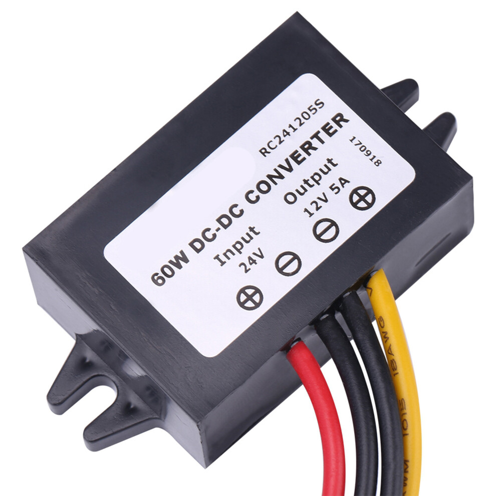 Dc24v To 12V 5A Waterproof Buck Converter Module 60W 46*32*18Mm 4671392994435