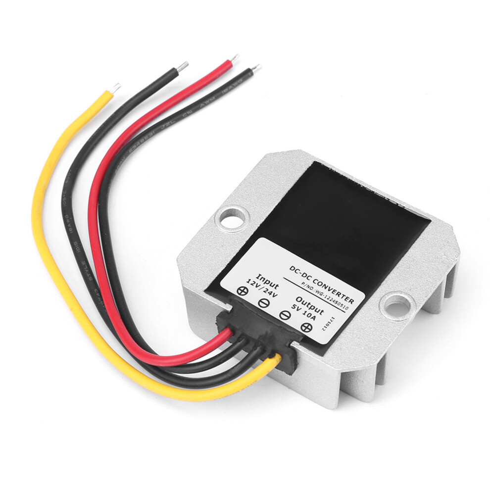 Dc12v/24V To 5V 10A 50W Converter Buck Voltage Regulator Module.waterproof Ip68. 8191392994540