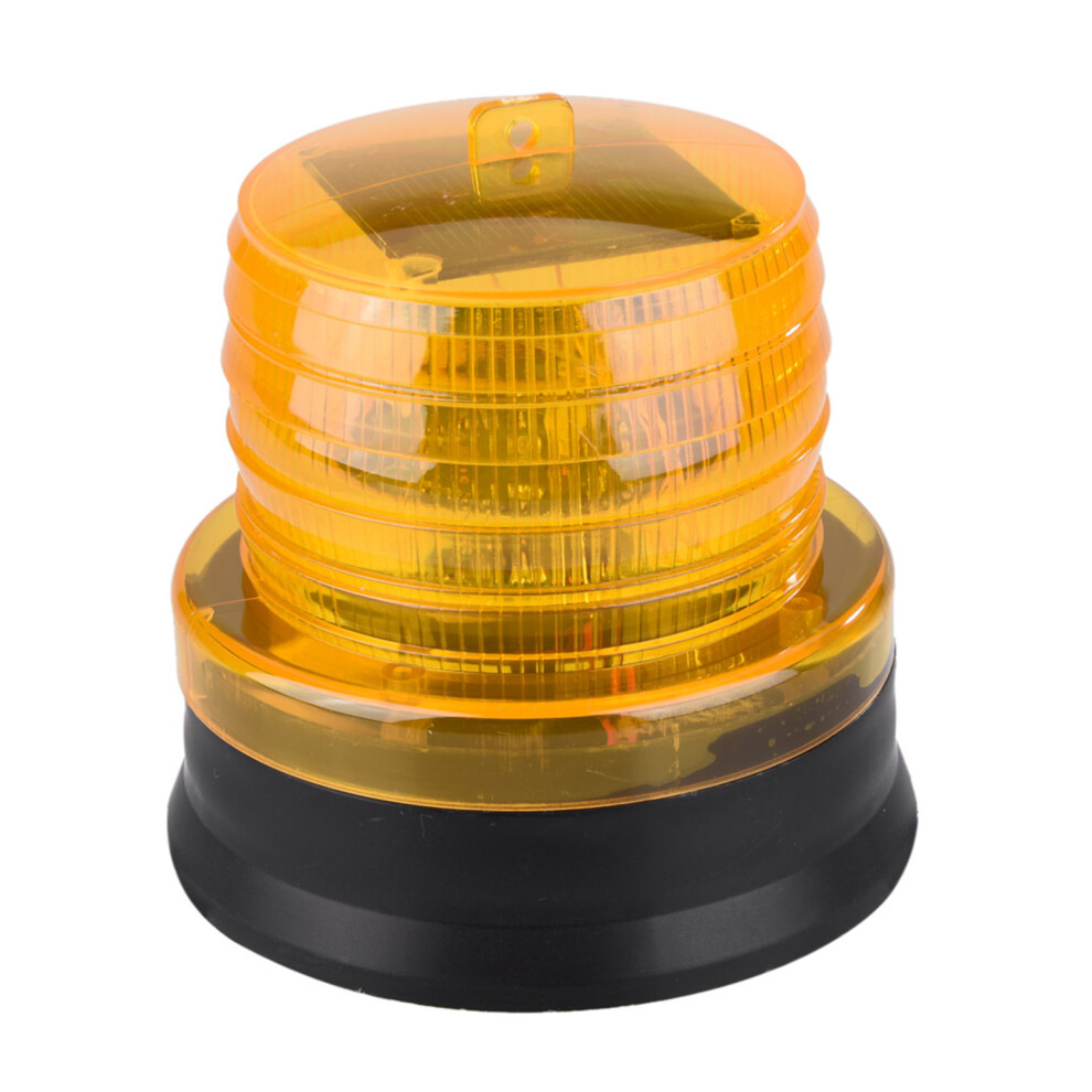 2V Solar Flashing Strobe Beacon Led Warning Car Emergency 115Mm Light/Yellow 9371392865845
