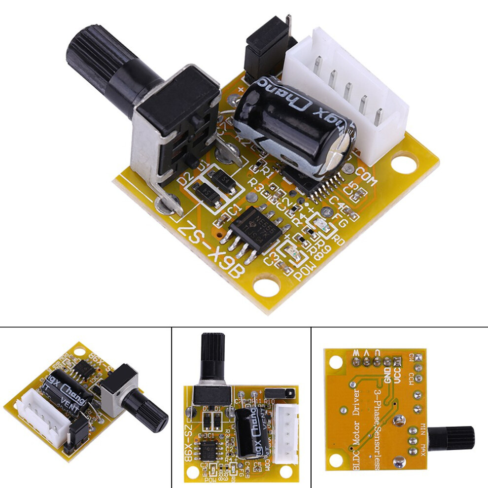 Brushless Motor Speed Controller 5V-15V 15W Sensorless Drive For Bldc 3-Phase 8401392866571
