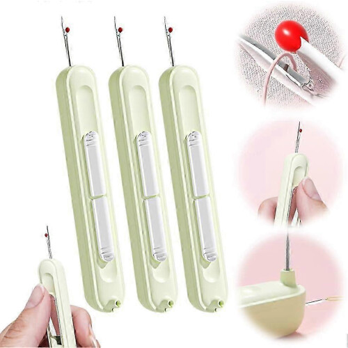 2 σε 1 Plug-in Needle Threader, 2-σε-1 Needle Threader & Seam Ripper Tool, Stretchable Remover Needle Threading Tool for Hand Sewting Craft