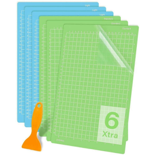 6 τμχ Στρώμα κοπής για Cricut Joy Xtra 12x8,5in Αυτοκόλλητα επαναχρησιμοποιήσιμα χαλάκια