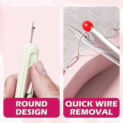 2 σε 1 Plug-in Needle Threader, 2-σε-1 Needle Threader & Seam Ripper Tool, Stretchable Remover Needle Threading Tool for Hand Sewting Craft 2