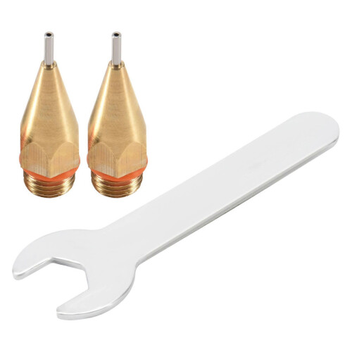 2Pcs 1Mm Διάμετρος διαφράγματος Ακροφύσιο κόλλας θερμής τήξης 1,0X40Mm Ακροφύσιο χαλκού 1
