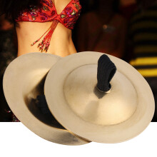 Pair Belly Dance Finger Cymbal Brass Zills Musical Instrument Dancing Accessory
