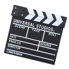 Scene Clapperboard Wooden Director Prop for Film & TV Production Durable Design