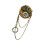 Gear Clock Brosche, Anzugnadel mit Kette, Quasten, 1