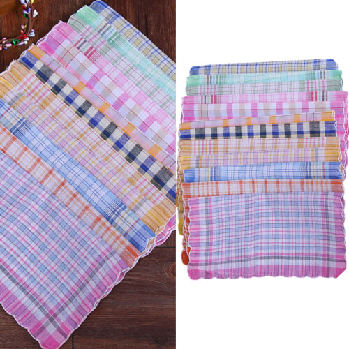Womens Handkerchiefs Soft Cotton Fabric Elegant-24 items 2