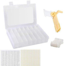 Embroidery Floss Organizer, Cross Stitch Thread Storage Box Tools - for Craft DIY Embroidery Sewing Storage, Winding