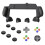 For Switch2 Case Plastic Grip Protective Shell+Direction Keys+Joystick Caps Kit for Switch2 Grip Case Dust-Proof Cover B 1