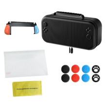 For 2 Storage Bag+Screen Protective Film+Joystick Caps+Ergonomic Grip Handle for 2 A