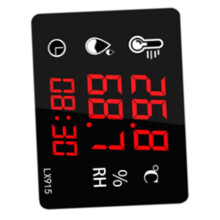 Digital Temperature and Humidity Thermometer Display Dual Use LED Screen High Precision LX915