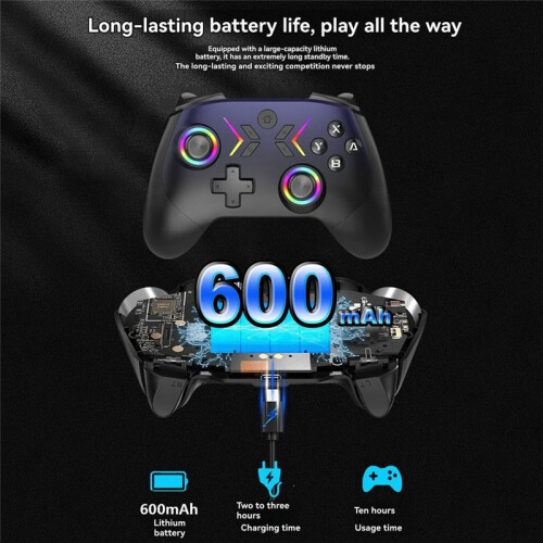 Wireless  Game Controller for / PRO/ Lite/PC/Mobile with Wake- Macro Programmable Gamepad C 2