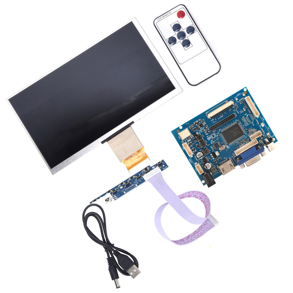 7 Inch Lcd Tft Display 1024X600 Hdmi Vga Monitor For Raspberry Pi 8721392870645