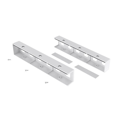 Laptop Desktop Storage Bracket Compatible with Laptop Wall Mount Suitable for Keyboard Table Storage White 2