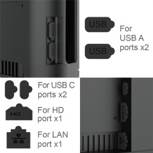 For 2 Model Carrying Case 9 in 1 Accessories Kit Handle Silicone Cover Screen Protector Dustproof
