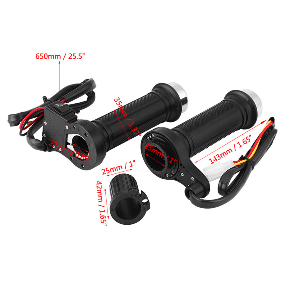 Warm Electric Motorcycle Hand Grips 22Mm Universal Heated Handlebar Accessory 6911393000116