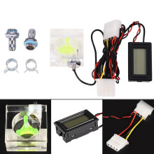 Digital 3-Way Water Flow & Thermometer Kit for PC Cooling System