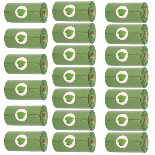 20 À Crottes Biodégradables Vert Pour Animaux