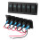 6 Gang LED Wippschalter Panel 12-24V Alu 8
