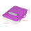 A4 Document Organizer Bag Folder Portfolio Zippered Case Purple Colour 2