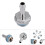 6 pcs Water Cooling Fitting G1/4 Barb Connector 7.5mm Silver 10