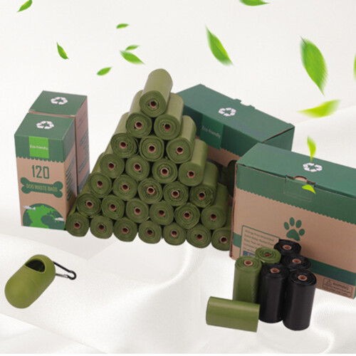 20 À Crottes Biodégradables Vert Pour Animaux 1