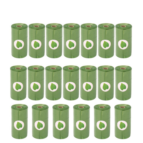 20 À Crottes Biodégradables Vert Pour Animaux 2