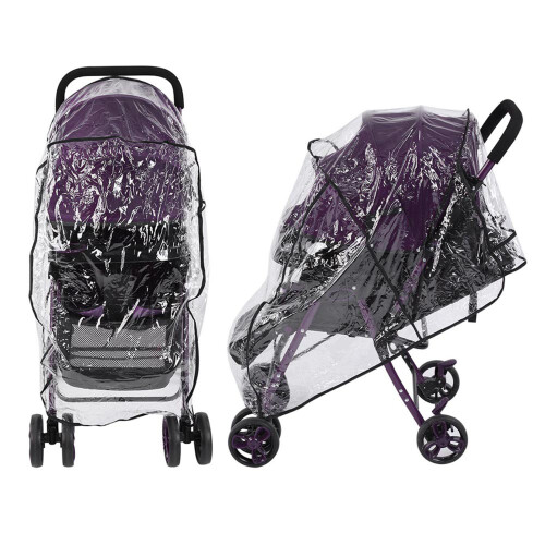 Clear Pushchair Raincover, Eco PVC