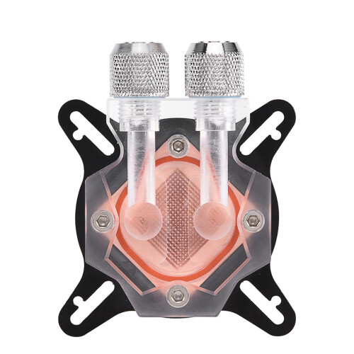 GPU Water Cooling Block Kit, Red Copper Base, 8-10mm Tubes