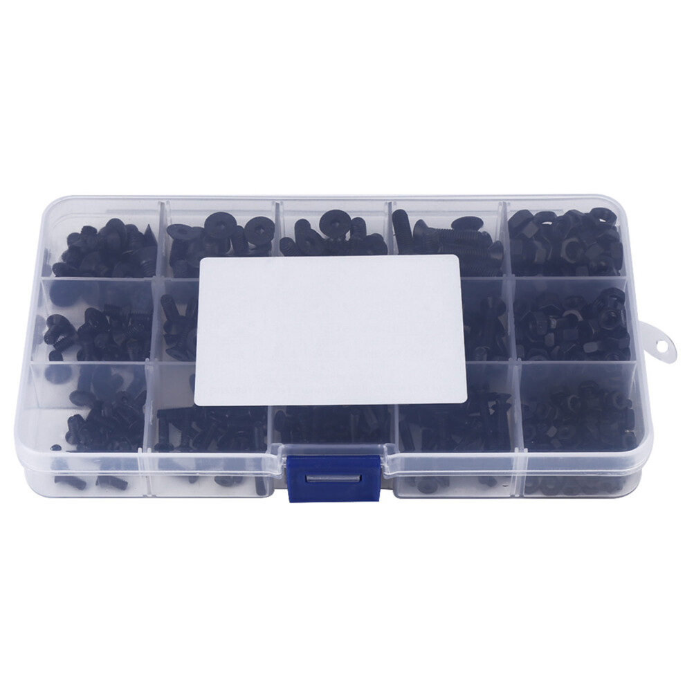 440pc M3 M4 M5 Alloy Steel Hex Screw Pack