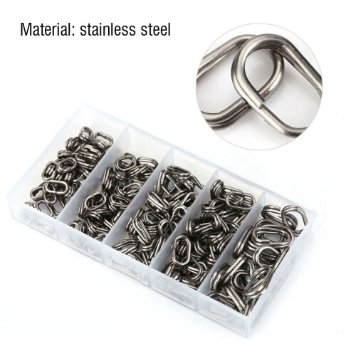 180Pcs Fishing Split Rings Stainless Steel 1
