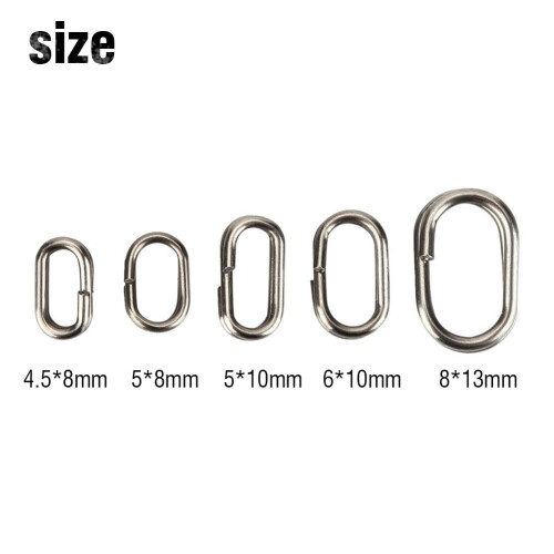 180Pcs Fishing Split Rings Stainless Steel