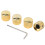 Goldene Gitarrenknöpfe Dome-Form 4er-Set 1