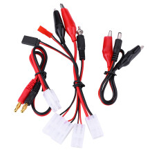 RC Lipo Battery Charger 80W with Cables, Metal, 133x87x33mm