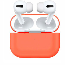 Hülle für Airpods Pro Silikon Cover Skin Pfirsich