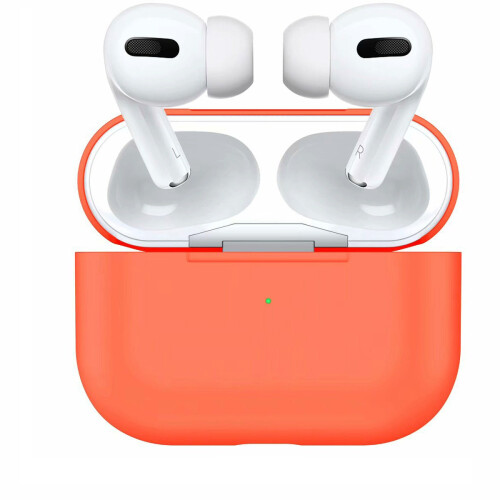 Capa para Airpods Pro Capa de Silicone Pele Pêssego