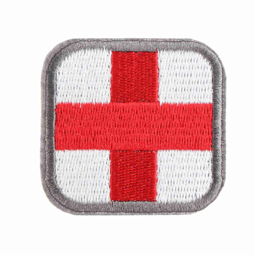 Medizinisches Stickpatch - 5x5cm mit Klettverschluss 1
