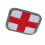 Medizinisches Stickpatch - 5x5cm mit Klettverschluss 3