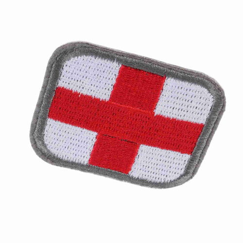 Medizinisches Stickpatch - 5x5cm mit Klettverschluss 2