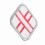 Medizinisches Stickpatch - 5x5cm mit Klettverschluss 12